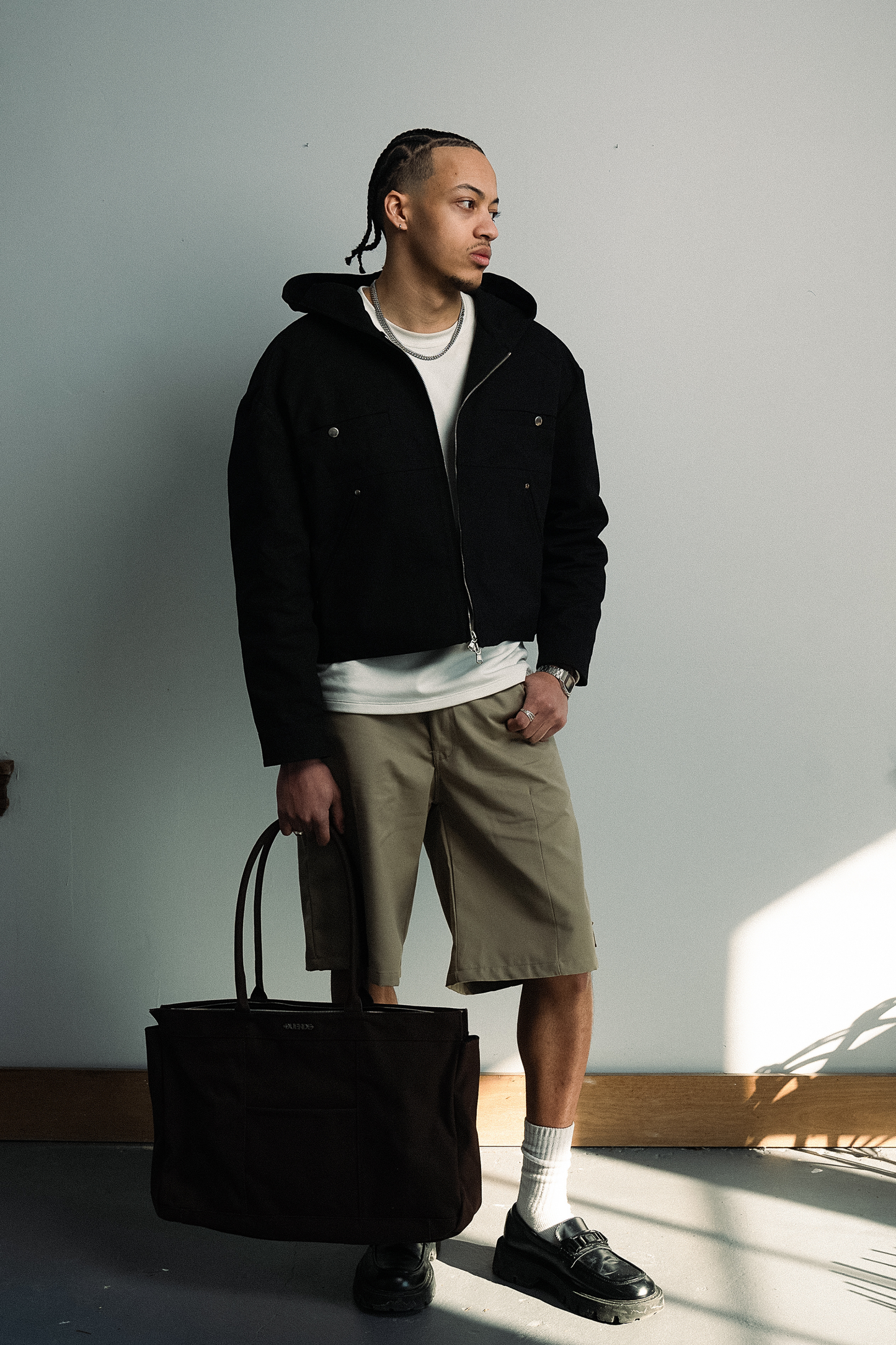 Khaki Cana De Azucar Shorts