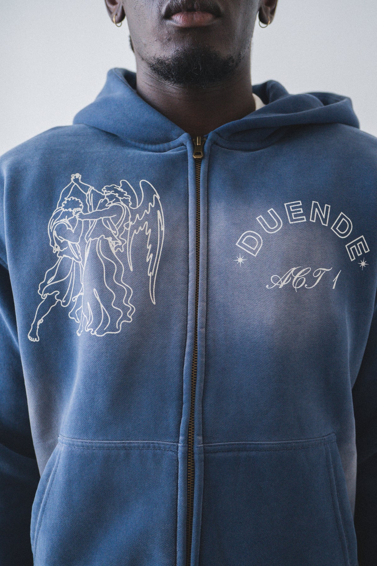 ACT I Black "Until Dawn" Zip Up Hoodie