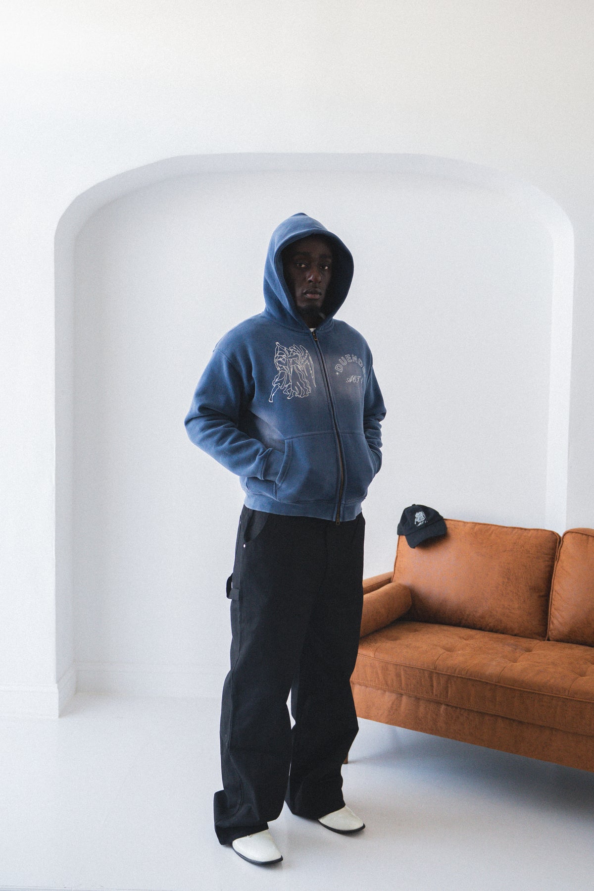 ACT I Black "Until Dawn" Zip Up Hoodie
