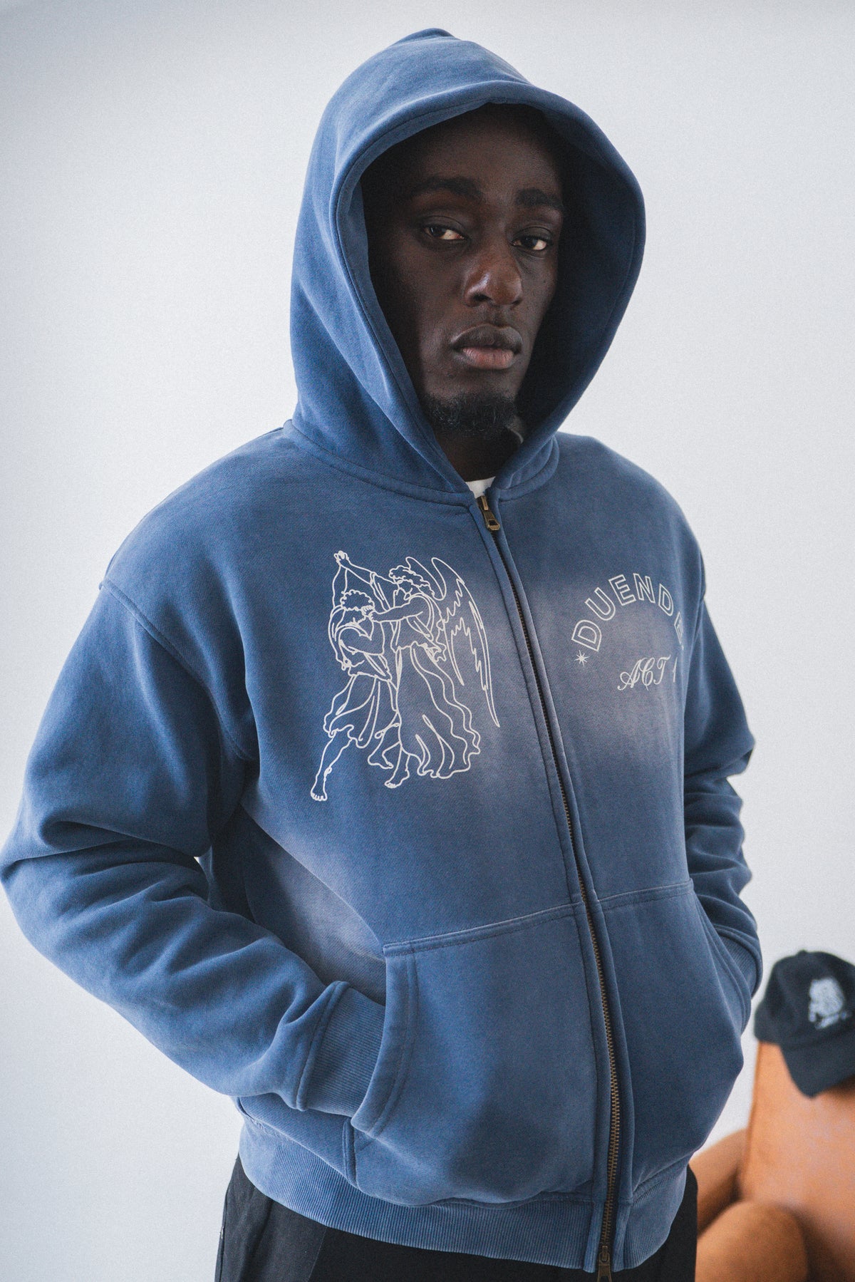 ACT I Black "Until Dawn" Zip Up Hoodie