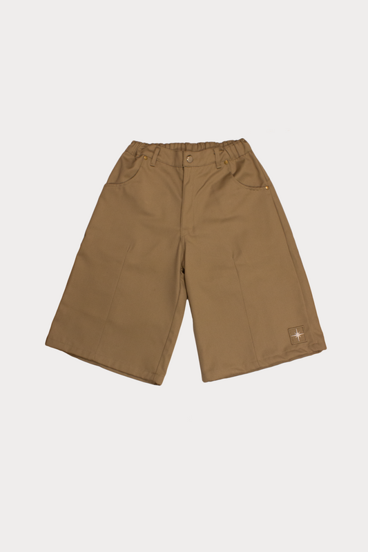 Khaki Cana De Azucar Shorts